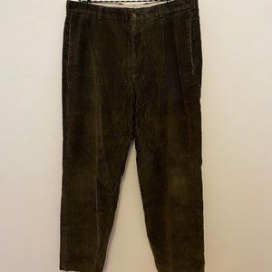 Moss Green Corduroy Brooks Brothers Trousers